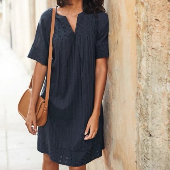 Boden Helene Broderie Dress - Picture 1 of 13